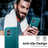 LeYi for Moto-Edge-2024 Case, Moto Edge 2024 Case 3 in 1 Rugged Shockproof Android Cover Funda para Moto Edge2024