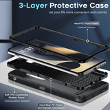 LeYi for Moto-Edge-2024 Case, Moto Edge 2024 Case 3 in 1 Rugged Shockproof Android Cover Funda para Moto Edge2024