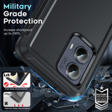 LeYi for Moto-Edge-2024 Case, Moto Edge 2024 Case 3 in 1 Rugged Shockproof Android Cover Funda para Moto Edge2024
