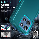 LeYi for Moto-G-5G-2025 Case with Screen Protector X1, Moto G 5G 2025 Case 3 in 1 Rugged Shockproof Android Cover Funda para Moto G2025