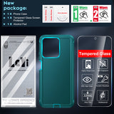 LeYi for Moto-G-5G-2025 Case with Screen Protector X1, Moto G 5G 2025 Case 3 in 1 Rugged Shockproof Android Cover Funda para Moto G2025