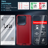 LeYi for Moto-Stylus-5G-2025 Case with Screen Protector X1, Moto Stylus 5G 2025 Case 3 in 1 Rugged Shockproof Android Cover Funda Stylus 5G 2025