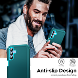 LeYi for Samsung-Galaxy-A15-5G Case with Screen Protector X2, Samsung Galaxy A15 5G Case 3 in 1 Rugged Shockproof Android Cover Funda A15 5G