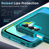 LeYi for Samsung-Galaxy-A16-5G Case with Screen Protector X2, Samsung Galaxy A16 5G Case 3 in 1 Rugged Shockproof Android Cover Funda A16 5G