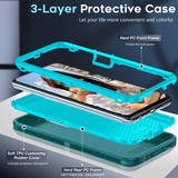 LeYi for Samsung-Galaxy-A23-5G Case with Screen Protector X2, SAM A23 5G Case 3 in 1 Rugged Shockproof Android Cover Funda A23 5G