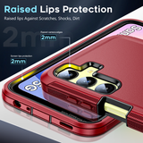 LeYi for Samsung-Galaxy-A25-5G Case with Screen Protector X2, Samsung Galaxy A25 5G Case 3 in 1 Rugged Shockproof Android Cover Funda A25 5G