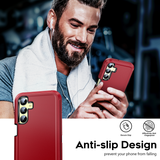 LeYi for Samsung-Galaxy-A25-5G Case with Screen Protector X2, Samsung Galaxy A25 5G Case 3 in 1 Rugged Shockproof Android Cover Funda A25 5G