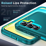 LeYi for Samsung Galaxy S24-FE-5G Case with Screen Protector, Samsung Galaxy S24 FE Case 3 in 1 Rugged Shockproof Android Cover Funda para S24FE
