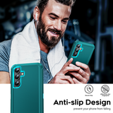 LeYi for Samsung Galaxy S24-FE-5G Case with Screen Protector, Samsung Galaxy S24 FE Case 3 in 1 Rugged Shockproof Android Cover Funda para S24FE