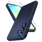 LeYi for Samsung Galaxy S24-FE-5G Case with Screen Protector, Samsung Galaxy S24 FE Case 3 in 1 Rugged Shockproof Android Cover Funda para S24FE