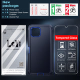 LeYi for TCL-Revvl-7 with Screen Protector X1, TCL Revvl 7 Case 3 in 1 Rugged Shockproof Android Cover Funda Revvl7