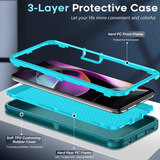 LeYi for Moto-G-5G-2022 Case with Screen Protector X2, Moto G 5G 2022 Case 3 in 1 Rugged Shockproof Android Cover Funda para Moto G2022