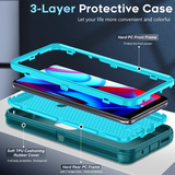 LeYi for Moto-G-Pure Case with Screen Protector X2, Moto G Pure Case 3 in 1 Rugged Shockproof Android Cover Funda para Moto GPure