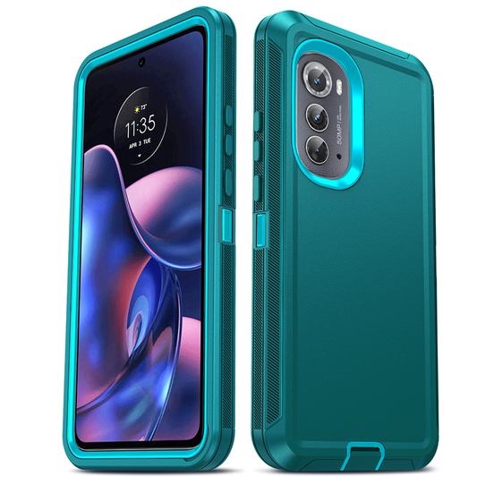 LeYi for Moto-Edge-2022 Case, Moto Edge 2022 Case 3 in 1 Rugged Shockproof Android Cover Funda para Moto Edge2022
