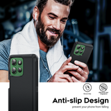 LeYi for Moto-Power-5G-2025 Case with Screen Protector X1, Moto Power 5G 2025 Case 3 in 1 Rugged Shockproof Android Cover Funda Power 5G 2025