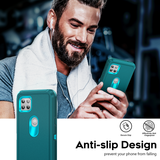 LeYi for Moto-One-5G-Ace Case with Screen Protector X1, Moto One 5G Ace Case 3 in 1 Rugged Shockproof Android Cover Funda para One 5G Ace