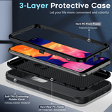 LeYi for Samsung-Galaxy-A10E Case with Screen Protector X1, Samsung Galaxy A10E Case 3 in 1 Rugged Shockproof Android Cover Funda A10E