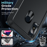 LeYi for Samsung-Galaxy-A10E Case with Screen Protector X1, Samsung Galaxy A10E Case 3 in 1 Rugged Shockproof Android Cover Funda A10E