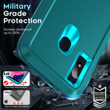 LeYi for Samsung-Galaxy-A10E Case with Screen Protector X1, Samsung Galaxy A10E Case 3 in 1 Rugged Shockproof Android Cover Funda A10E