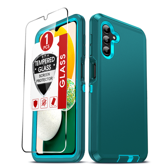 LeYi for Samsung-Galaxy-A13-5G Case with Screen Protector X1, Samsung Galaxy A13 5G Case 3 in 1 Rugged Shockproof Android Cover Funda A13 5G