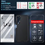 LeYi for Samsung-Galaxy-A14-5G Case with Screen Protector X1, Samsung Galaxy A14 5G Case 3 in 1 Rugged Shockproof Android Cover Funda A14 5G