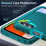 LeYi for Samsung-Galaxy-A14-5G Case with Screen Protector X1, Samsung Galaxy A14 5G Case 3 in 1 Rugged Shockproof Android Cover Funda A14 5G