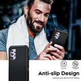LeYi for SAM-A32-5G Case with Screen Protector X2, SAM A32 5G Case 3 in 1 Rugged Shockproof Android Cover Funda A32 5G
