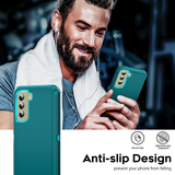 LeYi for Samsung-Galaxy-S21-FE Case with Screen Protector X1, Samsung Galaxy S21 FE Case 3 in 1 Rugged Shockproof Android Cover Funda S21FE