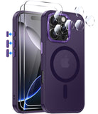 LeYi for iPhone 16 Pro Max Cases with Screen Protector X2:[ MagSafe Compatible] Magnetic Military Grade Protective Slim Phone Case for iPhone 16 Pro Max