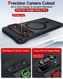 LeYi for Google Pixel-6-Pro Case: Google Pixel 6 Pro Phone Case [Magnet Fit] with [2 Packs] Screen Protector, Raised Camera Guard Slim Matte Translucent Smooth Soft-Touch Funda para Pixel 6 Pro