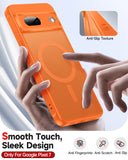 LeYi for Google Pixel-7 Case: Google Pixel 7 Phone Case [Magnet Fit] with [2 Packs] Screen Protector, Raised Camera Guard Slim Matte Translucent Smooth Soft-Touch Funda para Pixel 7
