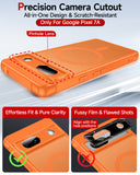 LeYi for Google Pixel-7A Case: Google Pixel 7A Phone Case [Magnet Fit] with [2 Packs] Screen Protector, Raised Camera Guard Slim Matte Translucent Smooth Soft-Touch Funda para Pixel 7A