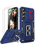 LeYi Compatible for Samsung Galaxy S23 FE Phone Case: Samsung S23 FE Case with Screen Protector 1 PCS, Heavy Duty Protection para S23 FE Case