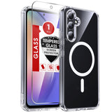 LeYi for Samsung Galaxy A54 5G Case: Galaxy A54 5G Phone Case [Magnet Fit] with [1 Packs] Screen Protector, Raised Camera Guard Slim Matte Translucent Smooth Soft-Touch Funda para A 54