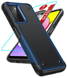 LeYi for Galaxy A03S Phone Case, with Screen Protector for Women, Dual Layer Protective Hard PC Back & Soft Bumper Resilient Shock Absorb Case for Samsung A03S Case