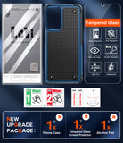 LeYi for Galaxy A03S Phone Case, with Screen Protector for Women, Dual Layer Protective Hard PC Back & Soft Bumper Resilient Shock Absorb Case for Samsung A03S Case