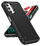 LeYi for Galaxy A14-5G Phone Case, with Screen Protector for Women, Dual Layer Protective Hard PC Back & Soft Bumper Resilient Shock Absorb Case for Samsung A14 Case