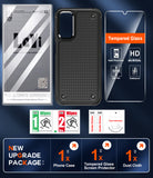 LeYi for Galaxy A14-5G Phone Case, with Screen Protector for Women, Dual Layer Protective Hard PC Back & Soft Bumper Resilient Shock Absorb Case for Samsung A14 Case