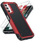 LeYi for Sansung Galaxy A14 4G/5G Phone Case, Phone Case Glalxy A14 with Screen Protector for Women, Dual Layer Protective Hard PC Back & Soft Bumper Resilient Shock Absorb Cover