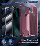 LeYi for Moto G-Stylus-5G-2021 Case, with Screen Protector for Women, Dual Layer Protective Hard PC Back & Soft Bumper Resilient Shock Absorb Case for Motorola G Stylus 5G 2021 Case