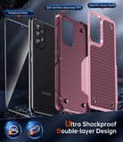 LeYi for Galaxy A53-5G Phone Case, with Screen Protector for Women, Dual Layer Protective Hard PC Back & Soft Bumper Resilient Shock Absorb Case for Samsung A53 Case