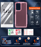 LeYi for Galaxy A53-5G Phone Case, with Screen Protector for Women, Dual Layer Protective Hard PC Back & Soft Bumper Resilient Shock Absorb Case for Samsung A53 Case