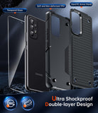 LeYi for Galaxy A53-5G Phone Case, with Screen Protector for Women, Dual Layer Protective Hard PC Back & Soft Bumper Resilient Shock Absorb Case for Samsung A53 Case