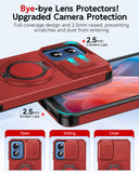 LeYi for Moto G-Play 2024 Case: with Slide Camera Cover and Screen Protector, [Military-Grade] Cellphone Case Cover with Magnetic Ring Kickstand for Moto G Play 2024