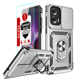 LeYi for Motorola-Moto G Stylus 5G 2024 Case: with Slide Camera Cover and Screen Protector, [Military-Grade] Cellphone Case Cover with Magnetic Ring Kickstand for Moto G Stylus 5G 2024