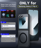 LeYi for Samsung-Galaxy-Z-Flip-6-Case: Galaxy Z Flip 6 Case [Compatible with MagSafe] with Fast Magnetic Integrated Structure Funda para Z Flip 6