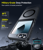 LeYi for Samsung-Galaxy-Z-Flip-6-Case: Galaxy Z Flip 6 Case [Compatible with MagSafe] with Fast Magnetic Integrated Structure Funda para Z Flip 6