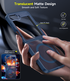 LeYi for Samsung-Galaxy-Z-Flip-6-Case: Galaxy Z Flip 6 Case [Compatible with MagSafe] with Fast Magnetic Integrated Structure Funda para Z Flip 6