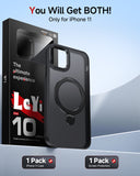 LeYi for iPhone-11 Case: with Magnetic Ring Stand for MagSafe