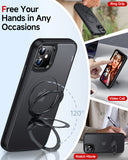 LeYi for iPhone-11 Case: with Magnetic Ring Stand for MagSafe